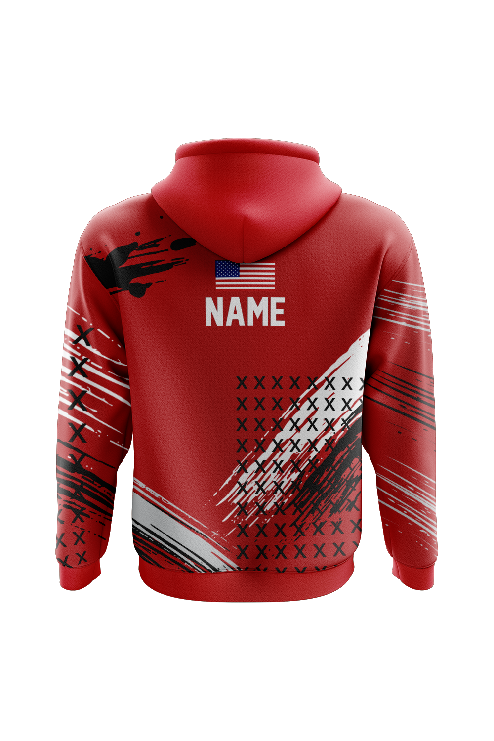 Linden Rev Wrestling Sublimated Charged Performance Hoodie - Red