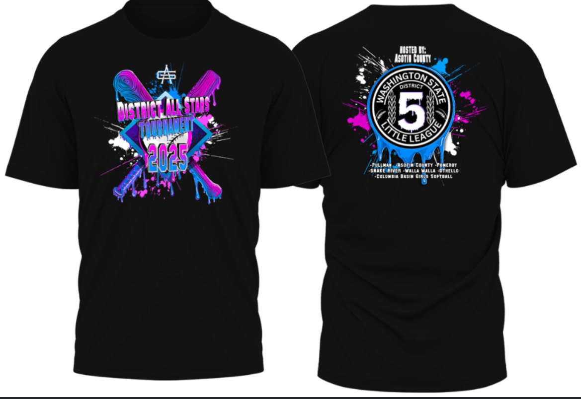 Washington State District 5 Little League Drip Tee