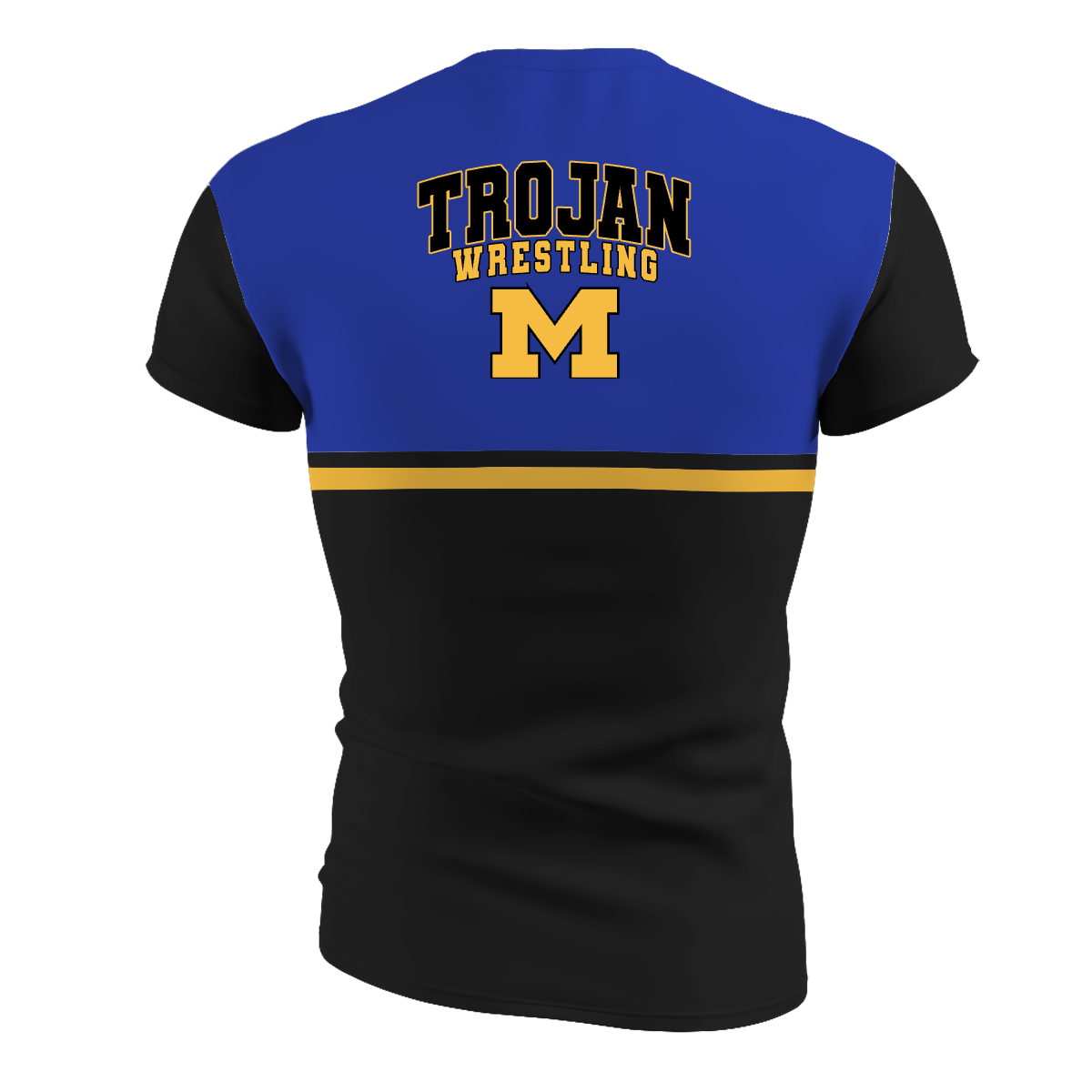 Adrian Madison Wrestling Sublimated Performance Short Sleeve Compression Top