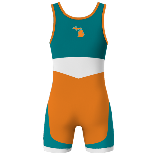 Flint Tropics Wrestling Men's Sublimated Performance Singlet - V1