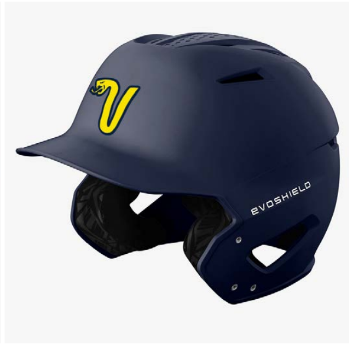 Greencastle Vipers Baseball Decal Evoshield XVT 2.0 Matte Helmet