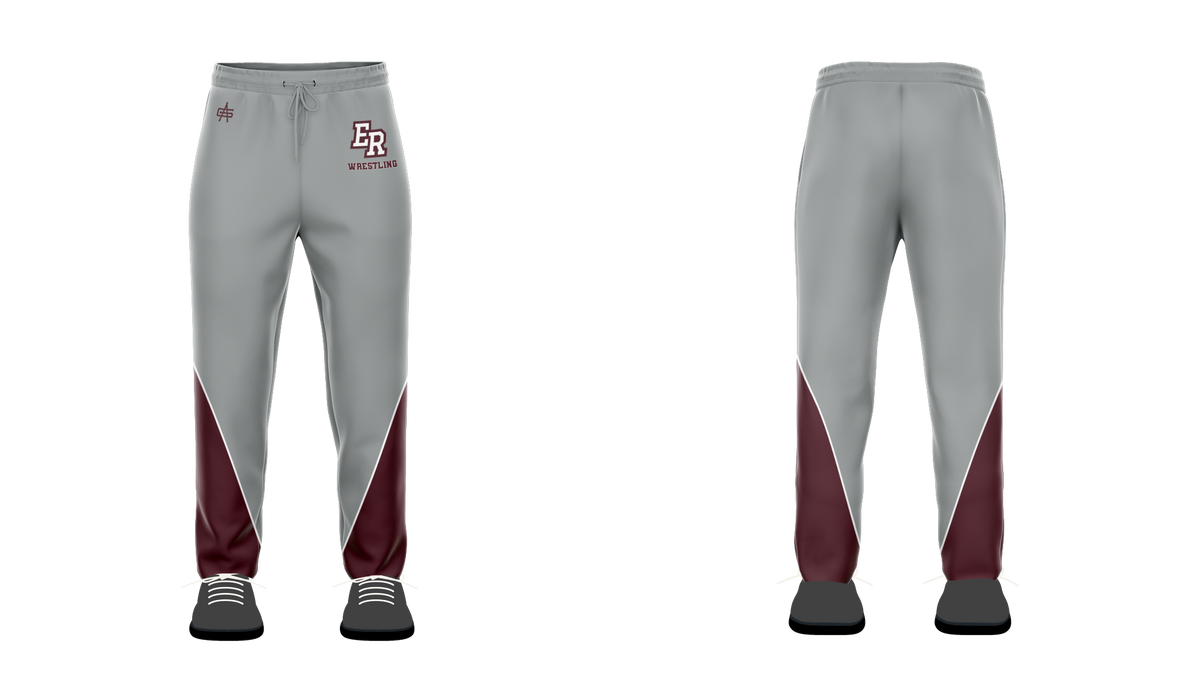 Eaton Rapids Wrestling Charged Sublimated Open Bottom Sweatpants w/zippers
