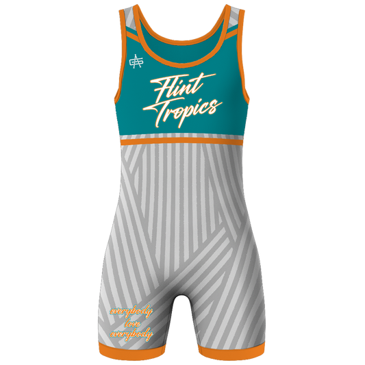 Flint Tropics Wrestling Men's Sublimated Performance Singlet - V2