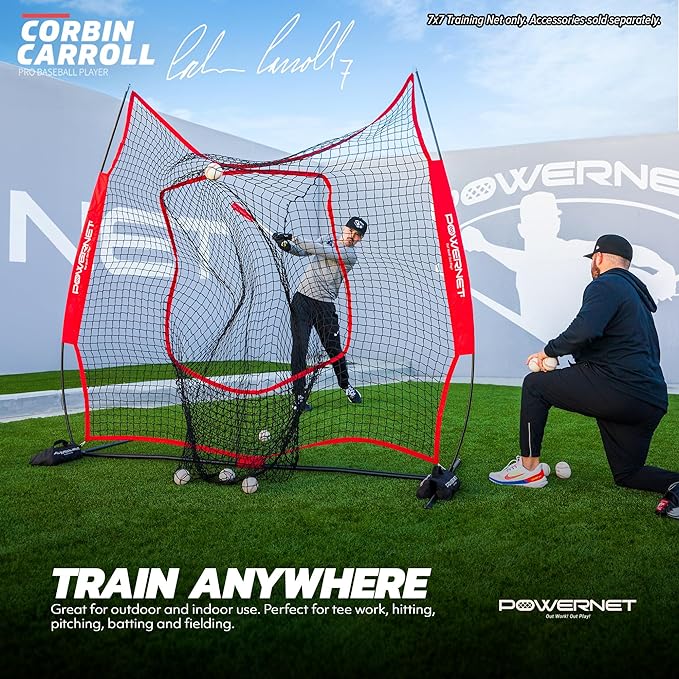 PowerNet 7x7 Baseball Softball Hitting Net