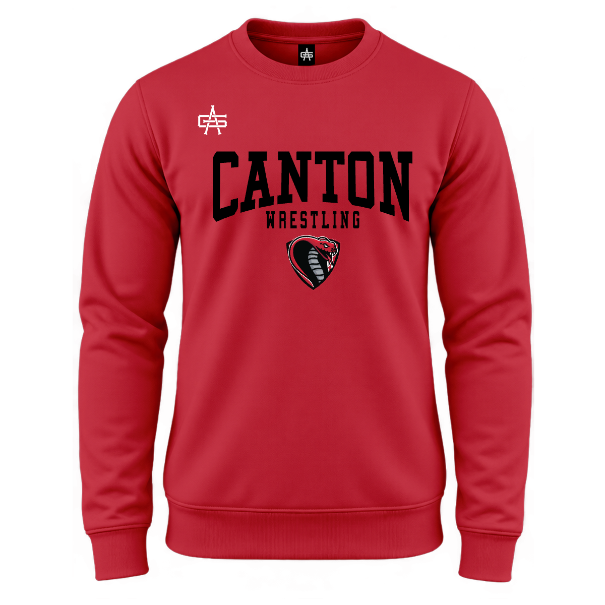 Canton Wrestling DTF Gutsy Maverick Essential Fleece Crew