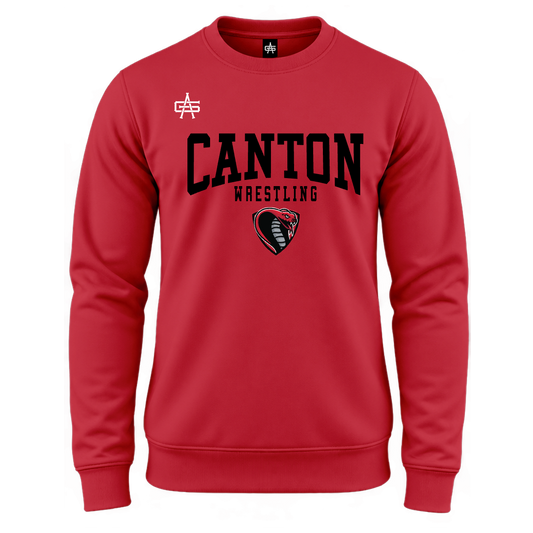 Canton Wrestling DTF Gutsy Maverick Essential Fleece Crew