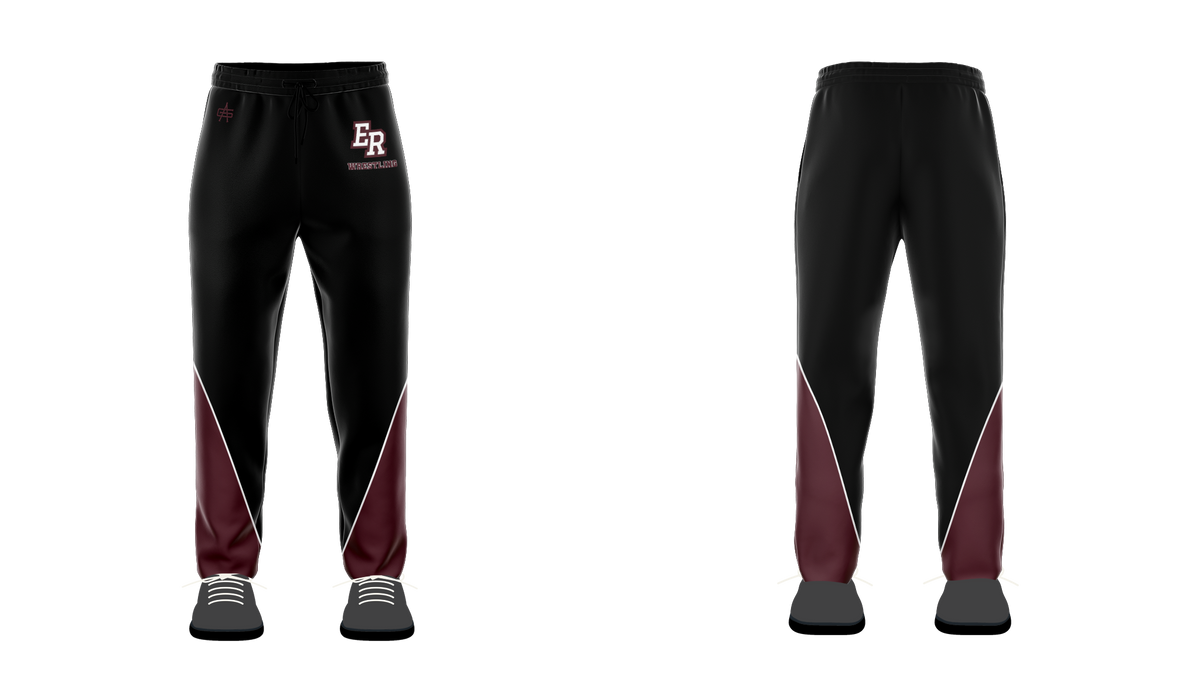 Eaton Rapids Wrestling Charged Sublimated Open Bottom Sweatpants w/zippers