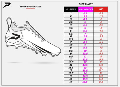 Classic 'The Joker' Football Cleats - Quantum Speed by Phenom Elite