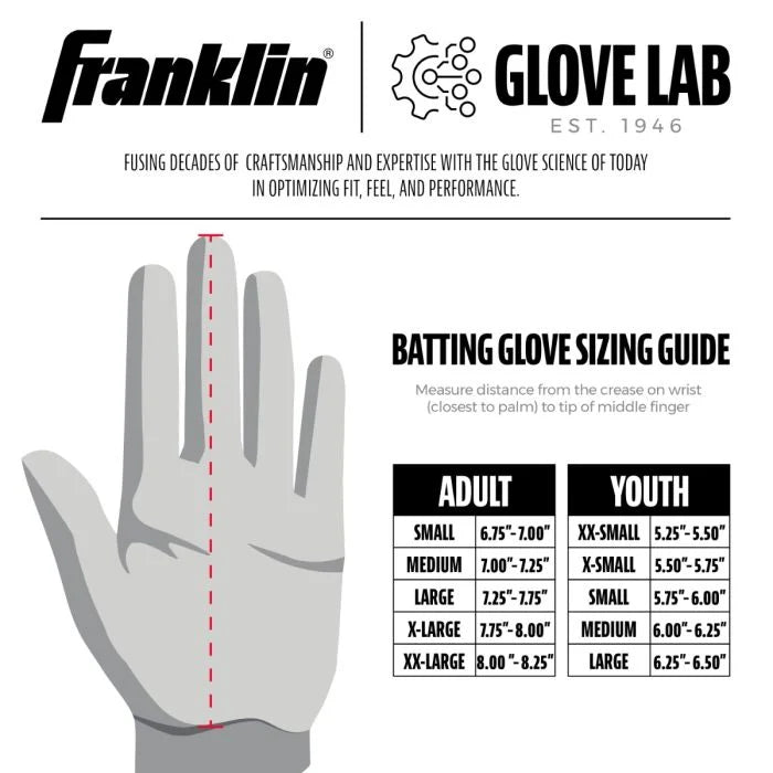 Franklin Infinite Hi-Lite Powerstrap™ Batting Gloves