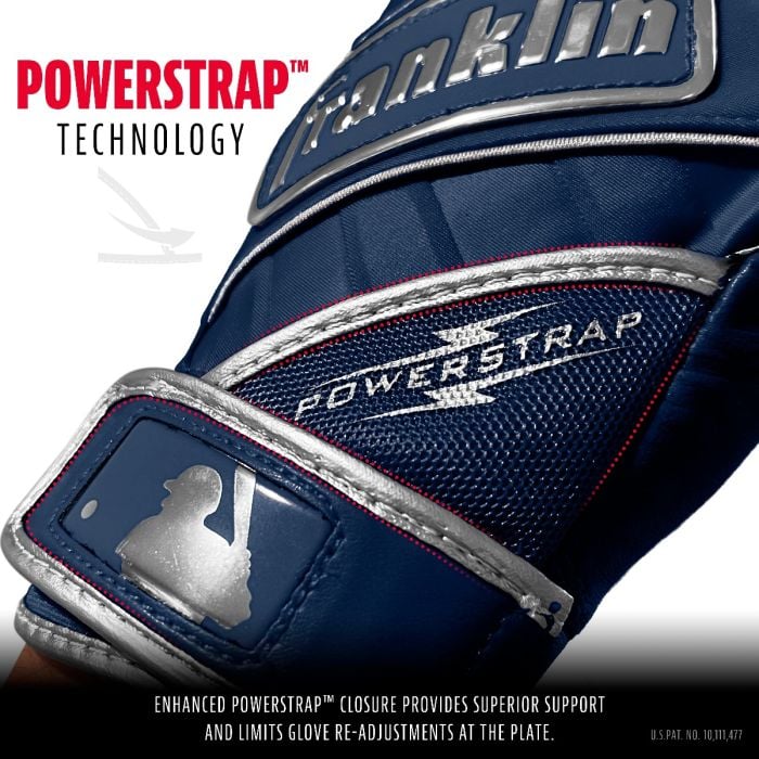 Franklin Powerstrap™ Chrome Batting Gloves