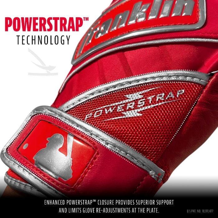 Franklin Powerstrap™ Chrome Batting Gloves