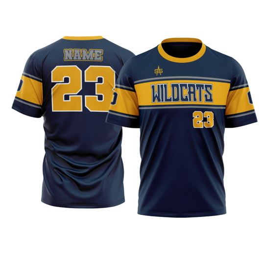 Oxford Wildcats Baseball 11u Add On or Fan No Button Jersey