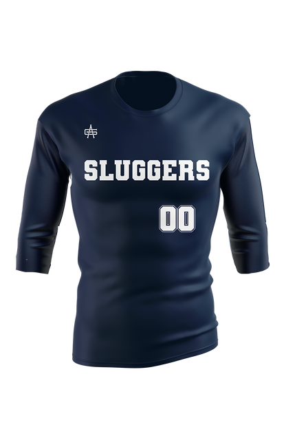 Sluggers Sublimated Performance 3/4 Sleeve Compression Top
