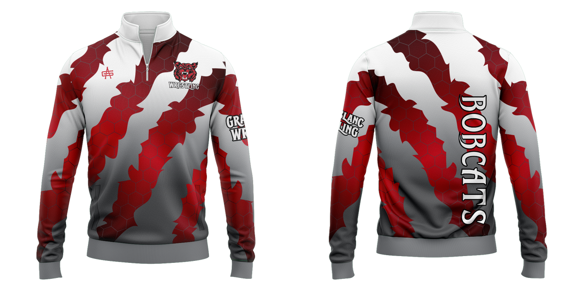 Grand Blanc Wrestling Sublimated Performance Quarter Zip