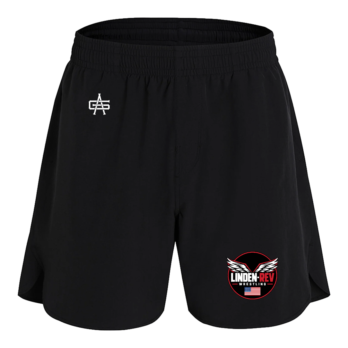 Linden Rev Wrestling DTF Gutsy Maverick 7" Shorts