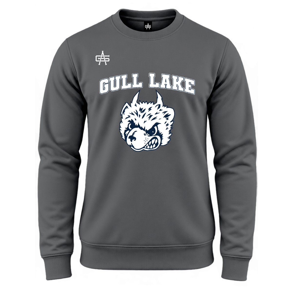 Gull Lake Wrestling DTF Gutsy Maverick Essential Fleece Crew - Animal Logo