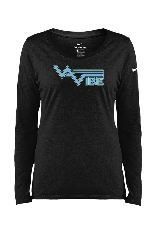 VA Vibe Softball Core Cotton Long Sleeve Scoop Neck Tee