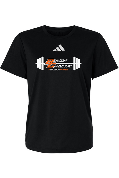 Bulldog Power DTF Adidas Women's Pregame T-Shirt