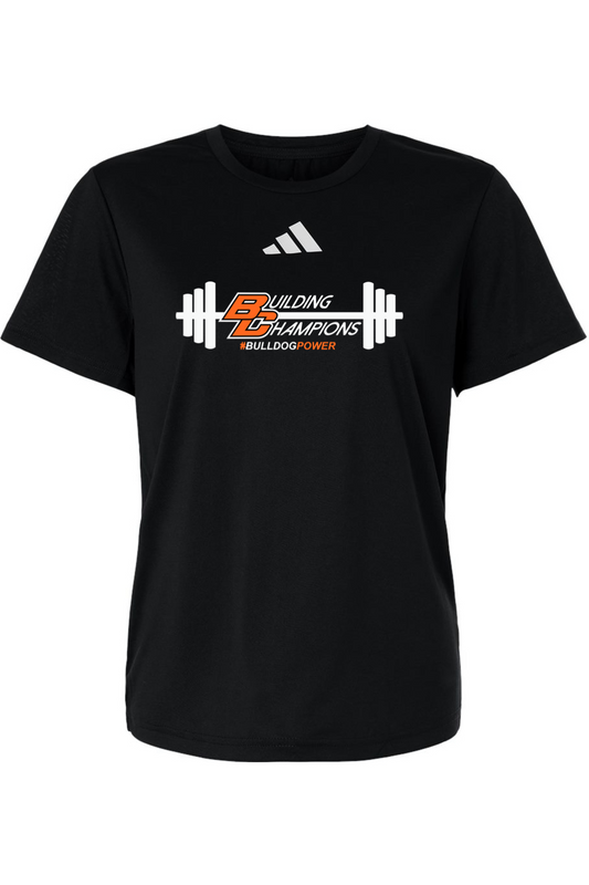Bulldog Power DTF Adidas Women's Pregame T-Shirt
