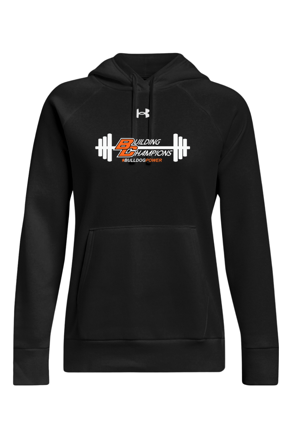 Bulldog Power DTF Under Armour Ladies' Rival Fleece Hooded Sweatshirt