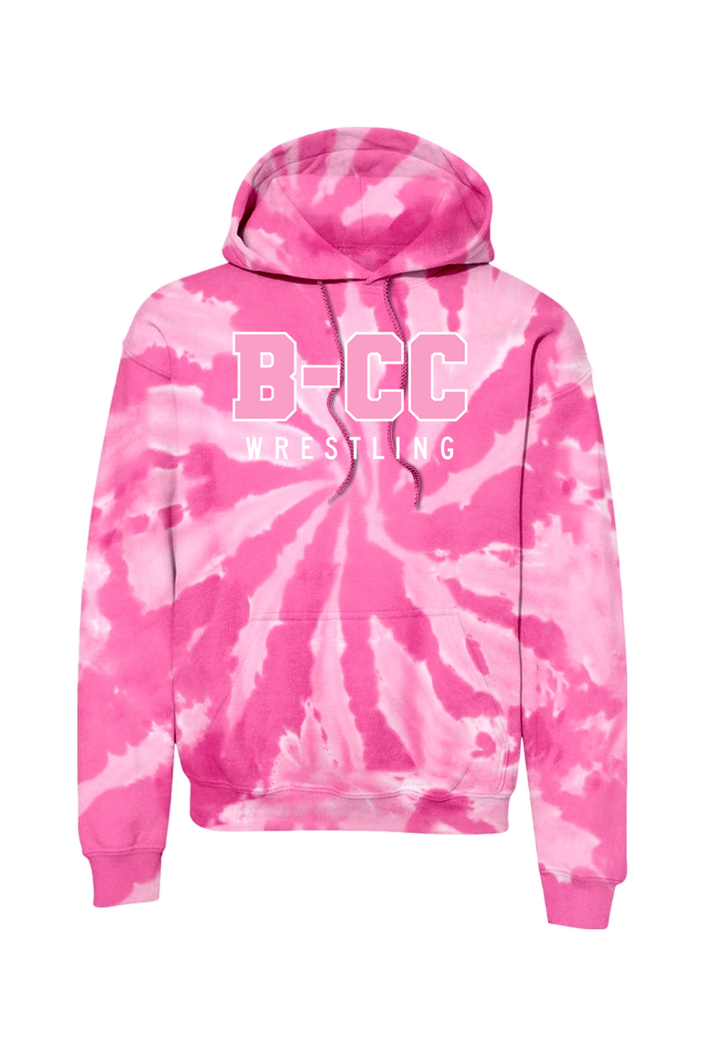 B-CC Wrestling DTF Tie-Dye Pullover Hooded Sweatshirt