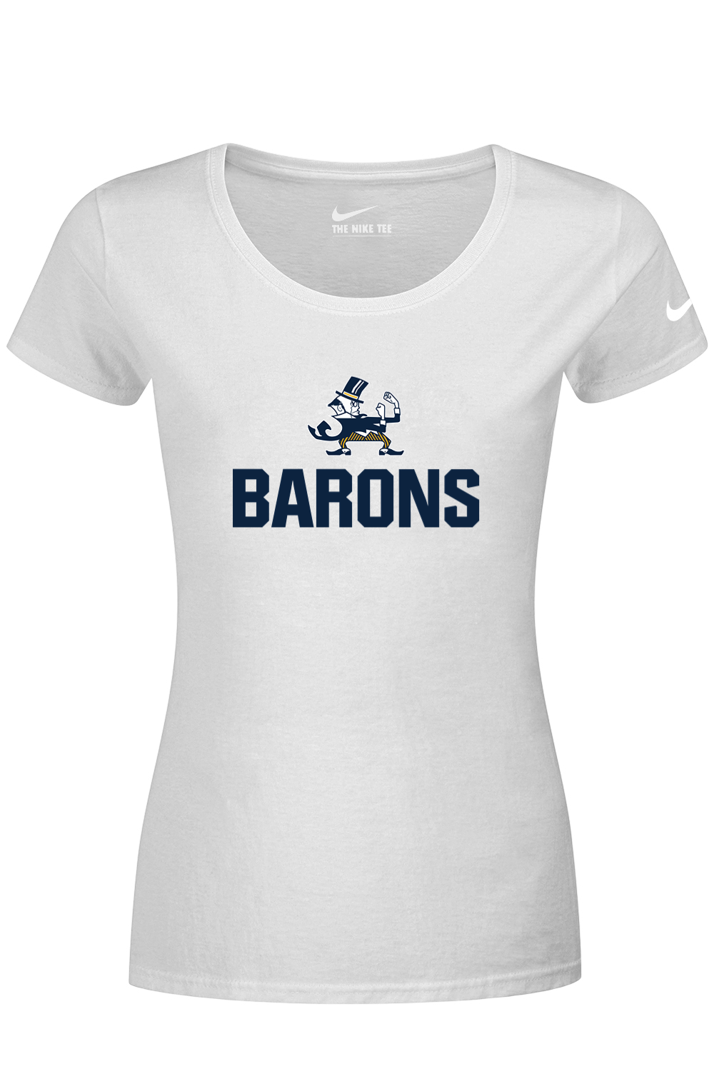 B-CC Wrestling DTF Nike Ladies Dri-FIT Cotton/Poly Scoop Neck Tee