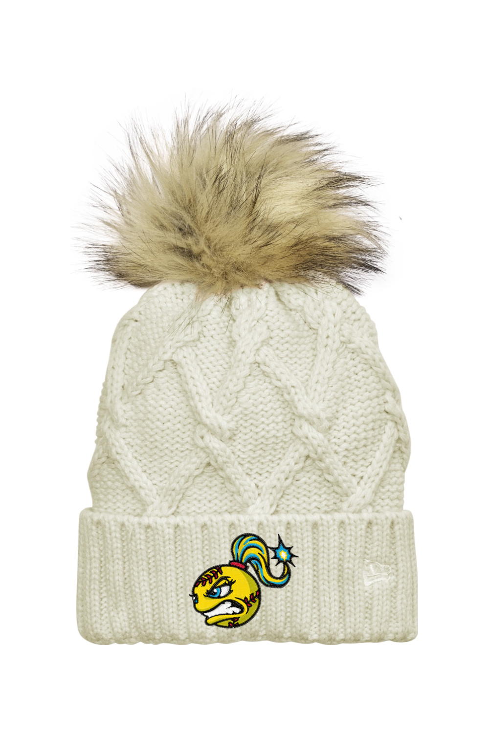 Springville Bombers Faux Fur Pom Beanie