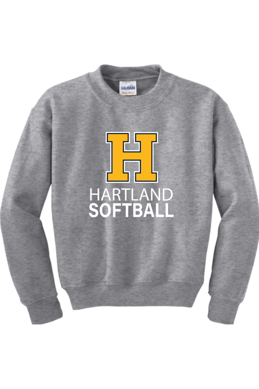 Hartland Softball Youth Heavy Blend Crewneck Sweatshirt