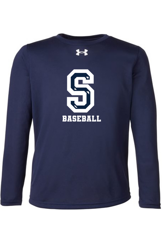 Sluggers Baseball Under Armour Youth Tech Team Long Sleeve T-Shirt
