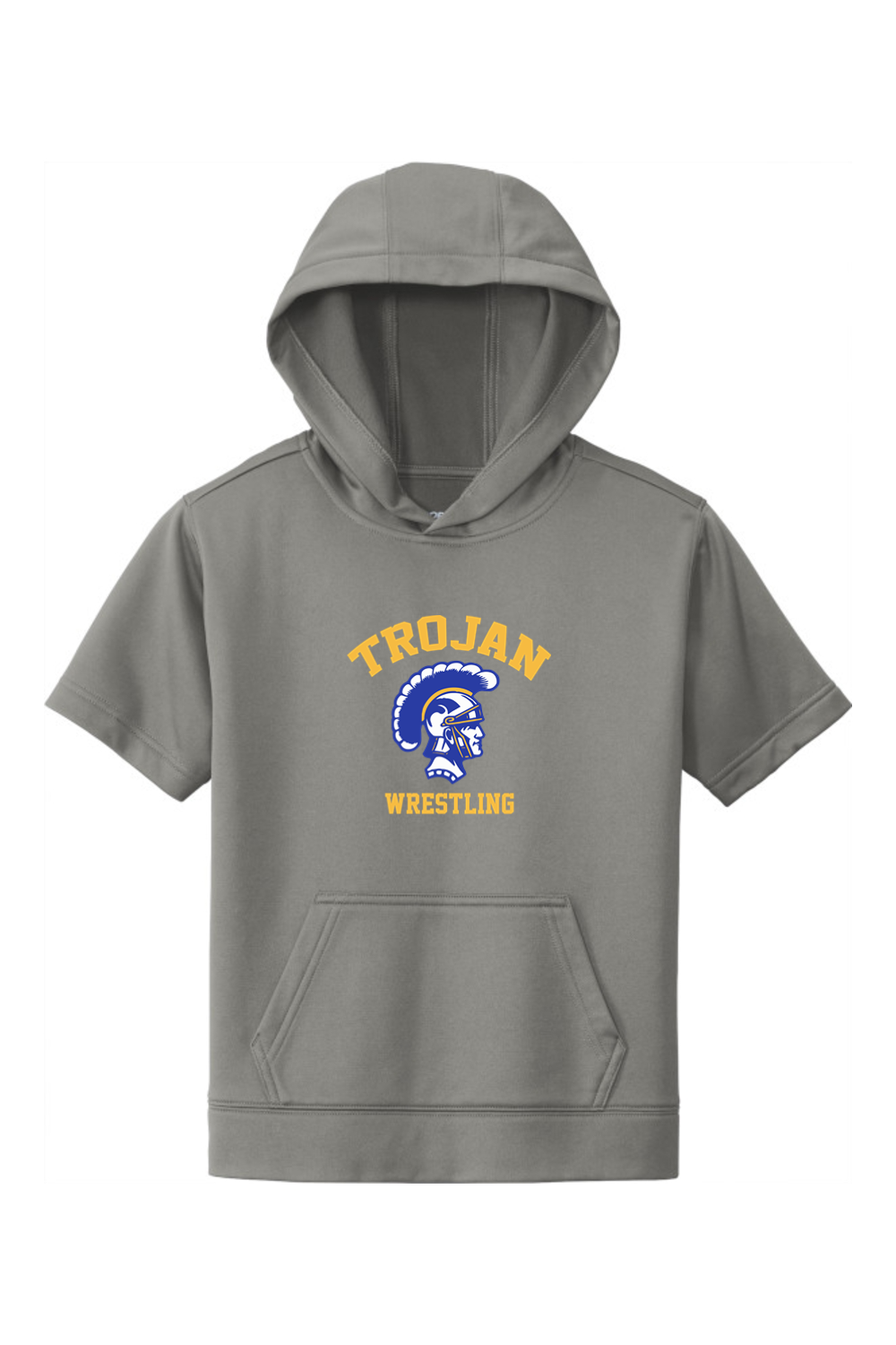 Adrian Madison Wrestling DTF Youth Sport-Wick Fleece Short Sleeve Hooded Pullover