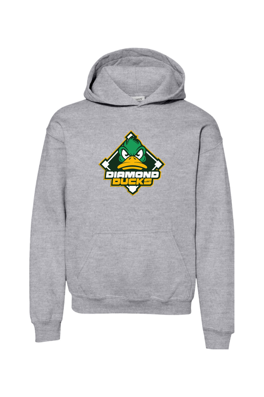 Diamond Ducks Baseball Youth Heavy Blend Hooded Sweatshirt