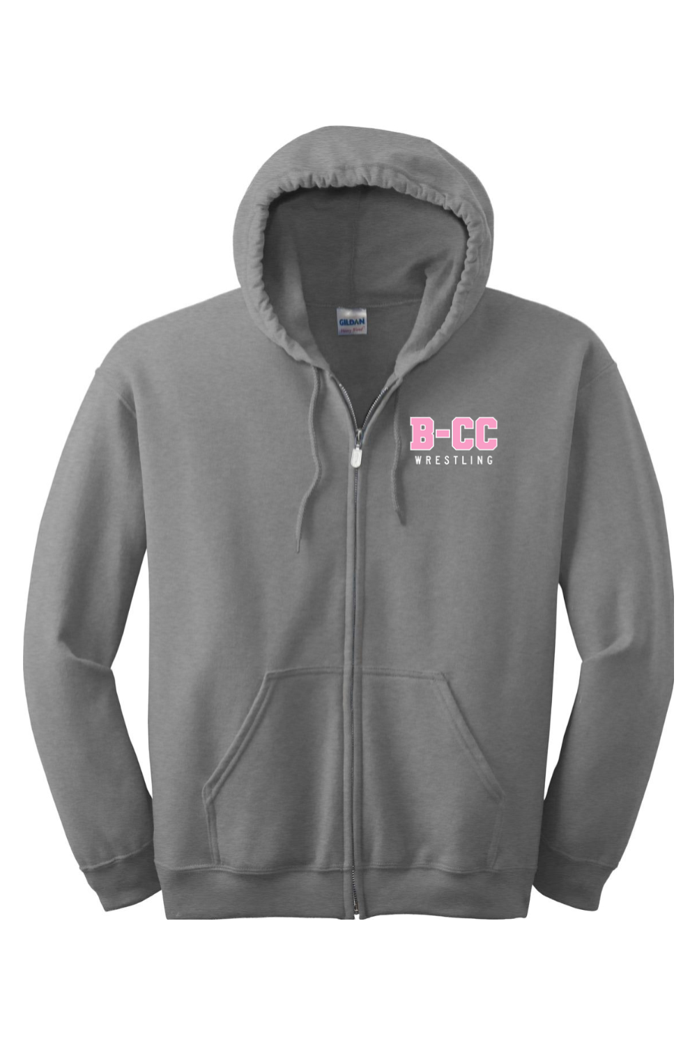 B-CC Wrestling DTF Heavy Blend Full-Zip Hooded Sweatshirt