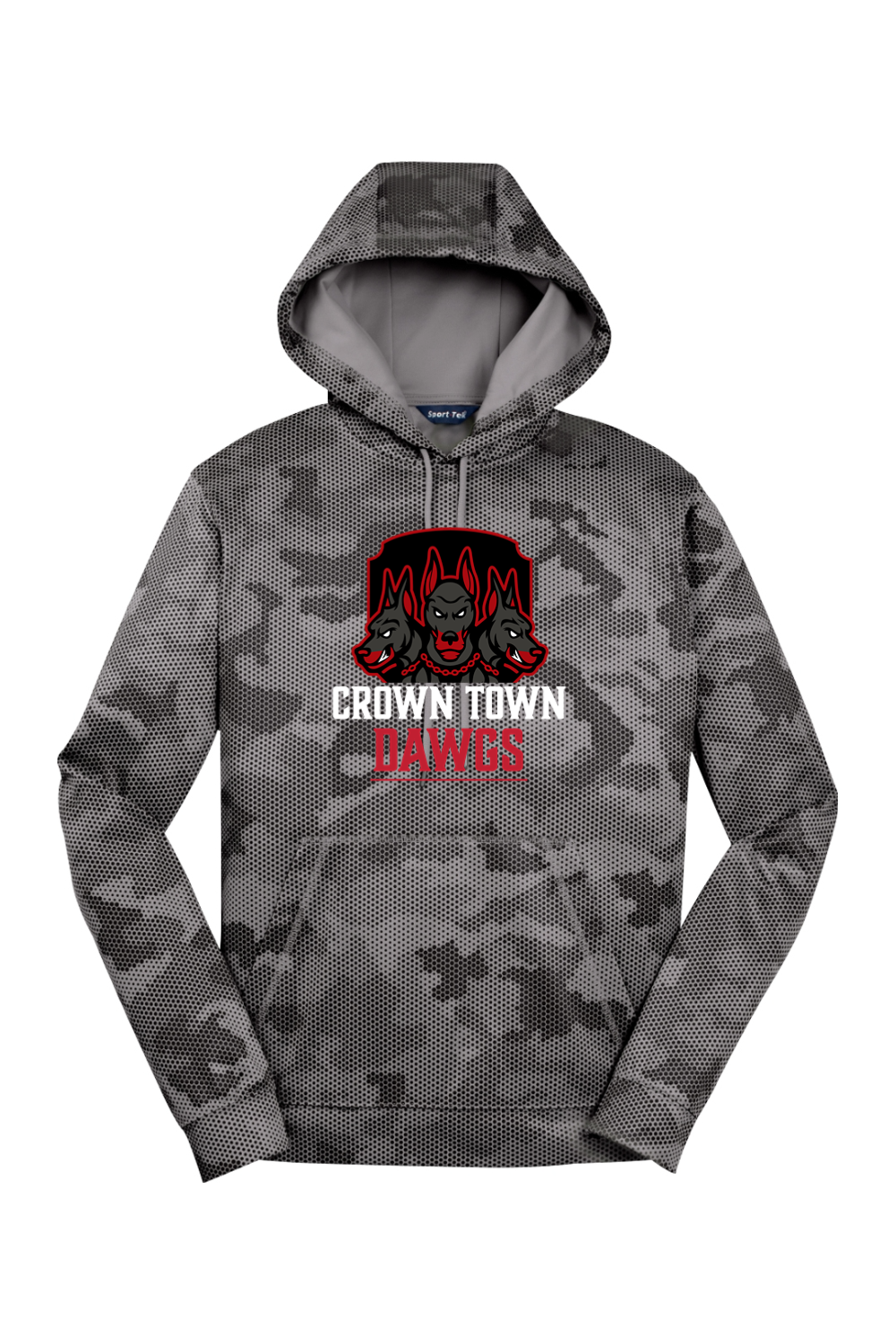 Crown Town Dawgs CamoHex Fleece Hooded Pullover