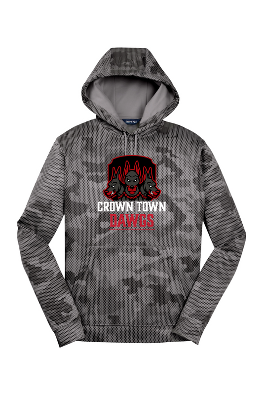 Crown Town Dawgs CamoHex Fleece Hooded Pullover