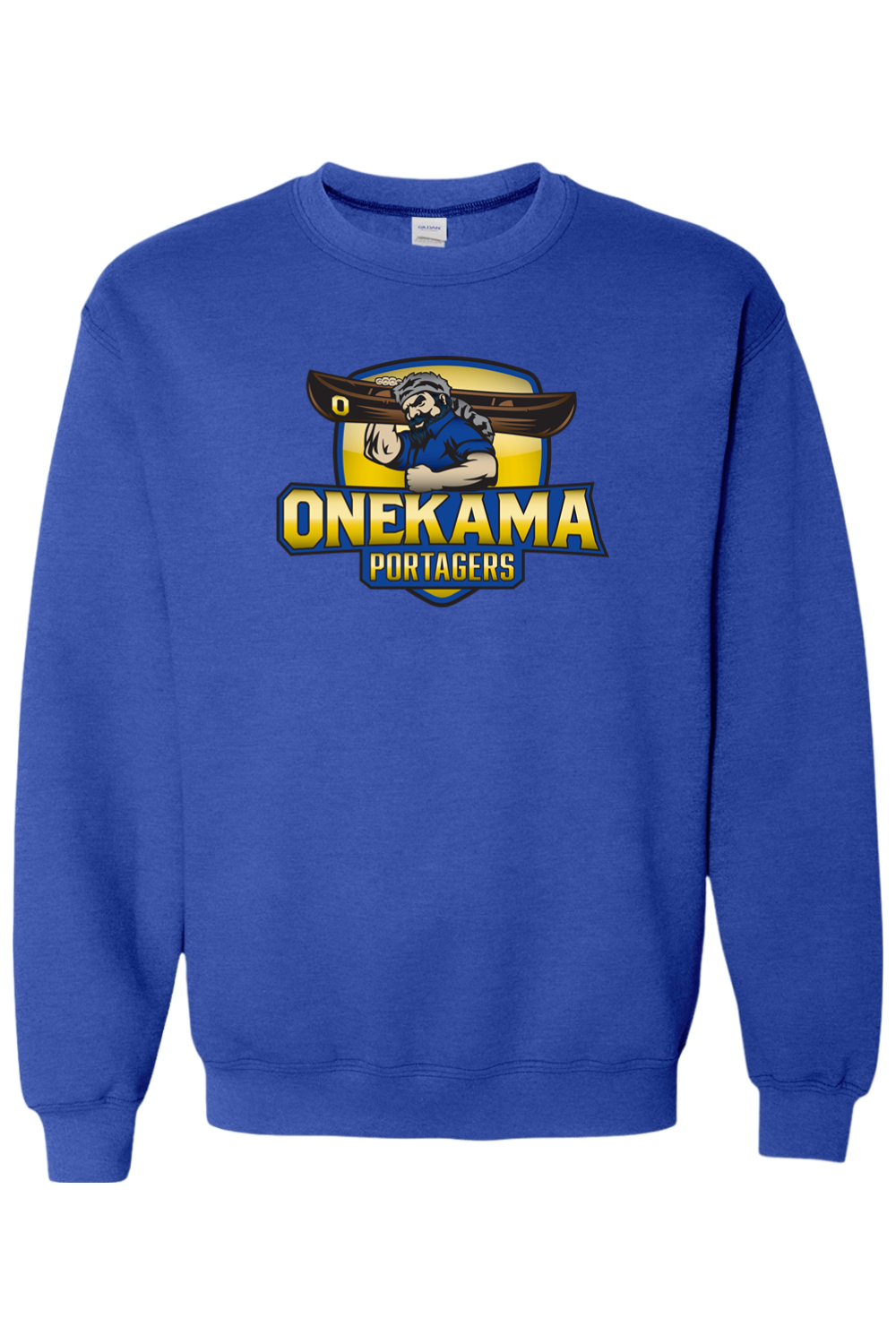Onekama Portagers Football Heavy Blend Crewneck Sweatshirt