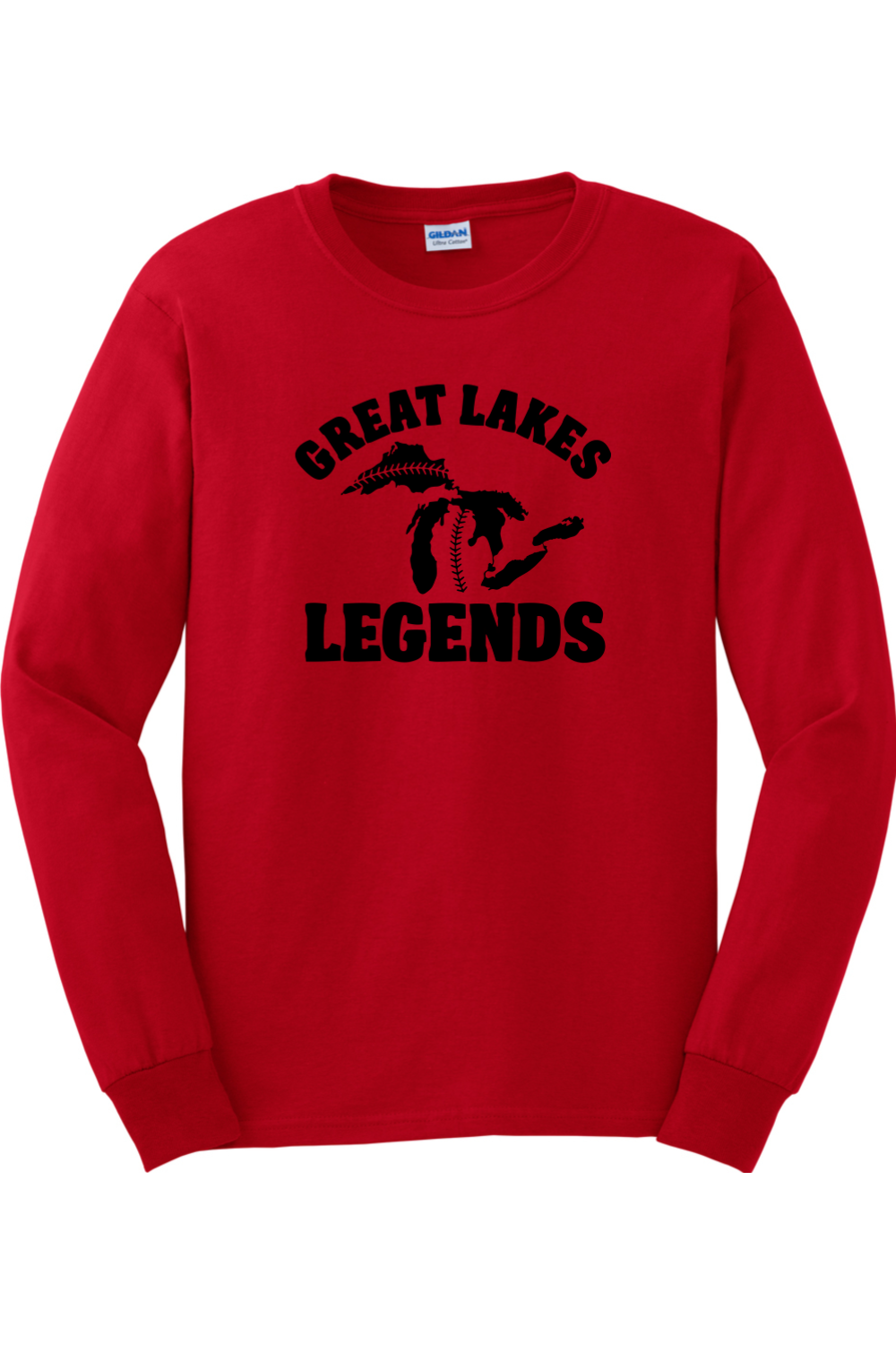 Great Lakes Legends Ultra Cotton Cotton Long Sleeve T-Shirt