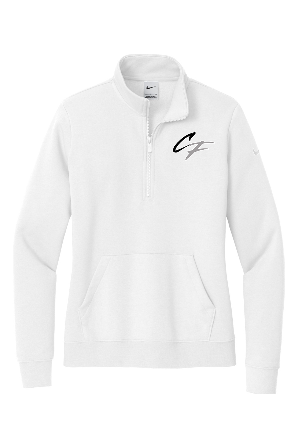 CF Scouts Baseball DTF Nike Ladies Club Fleece Sleeve Swoosh 1/2-Zip