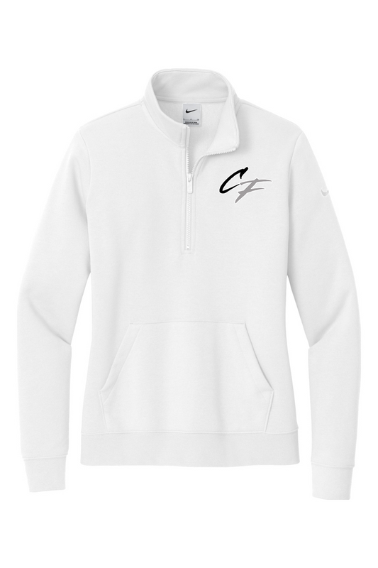 CF Scouts Baseball DTF Nike Ladies Club Fleece Sleeve Swoosh 1/2-Zip