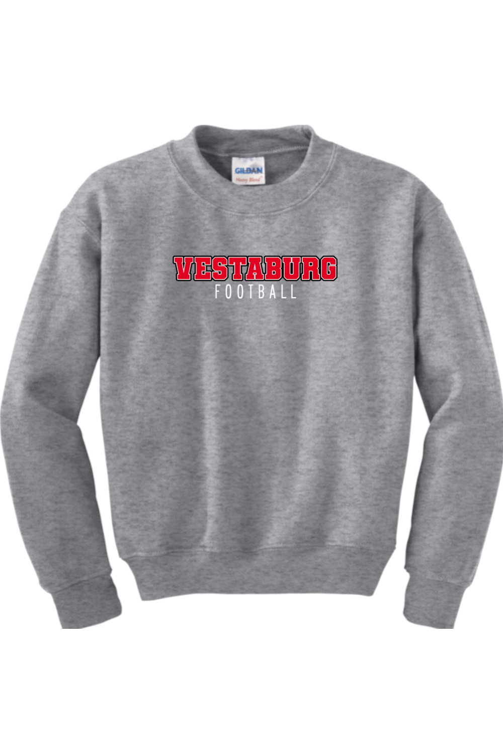 Vestaburg Football DTF Youth Heavy Blend Crewneck Sweatshirt