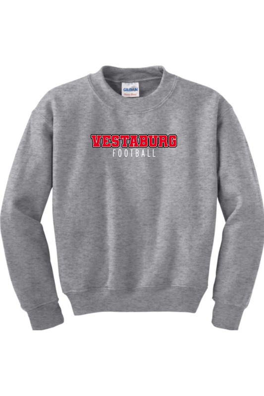 Vestaburg Football DTF Youth Heavy Blend Crewneck Sweatshirt