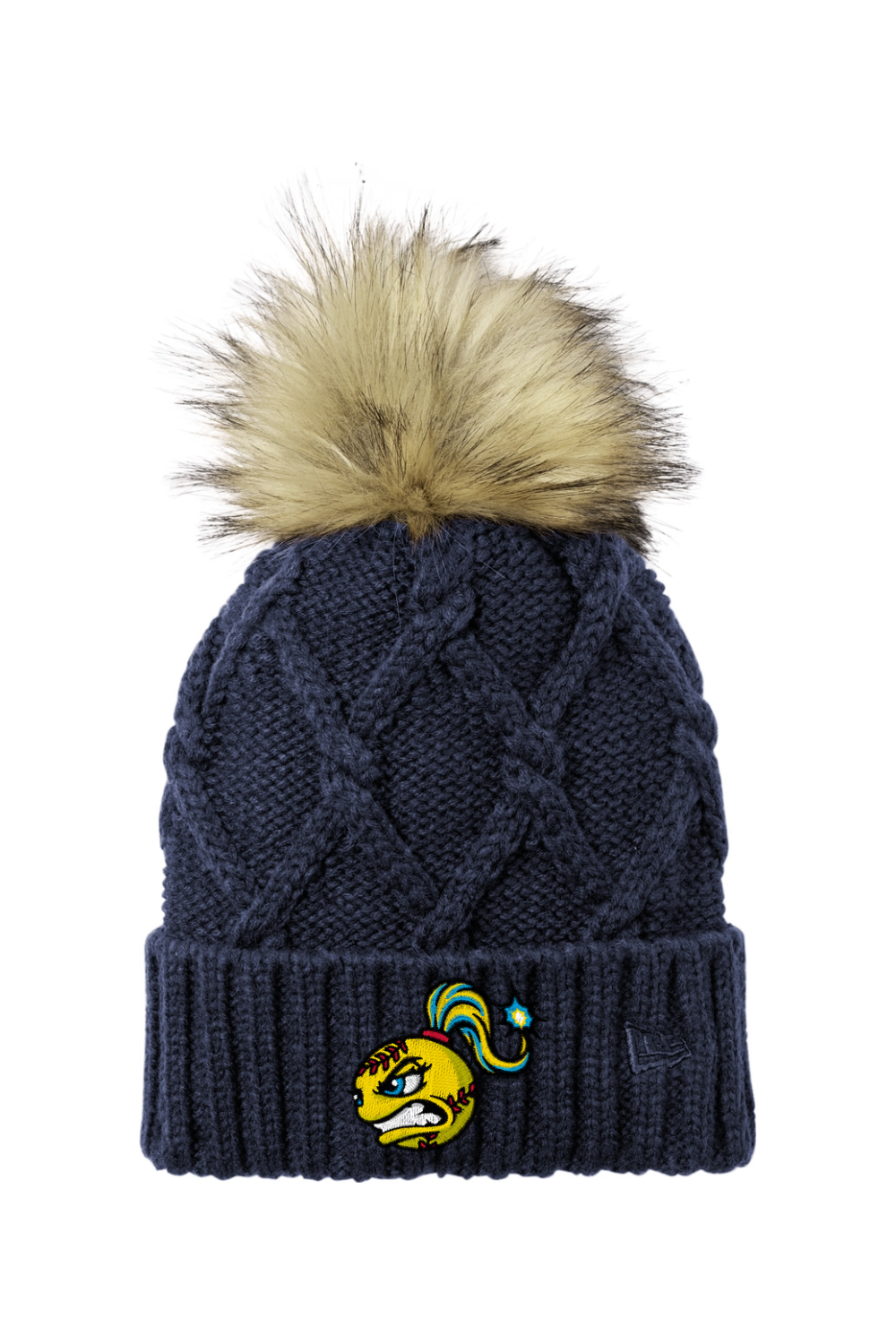 Springville Bombers Faux Fur Pom Beanie