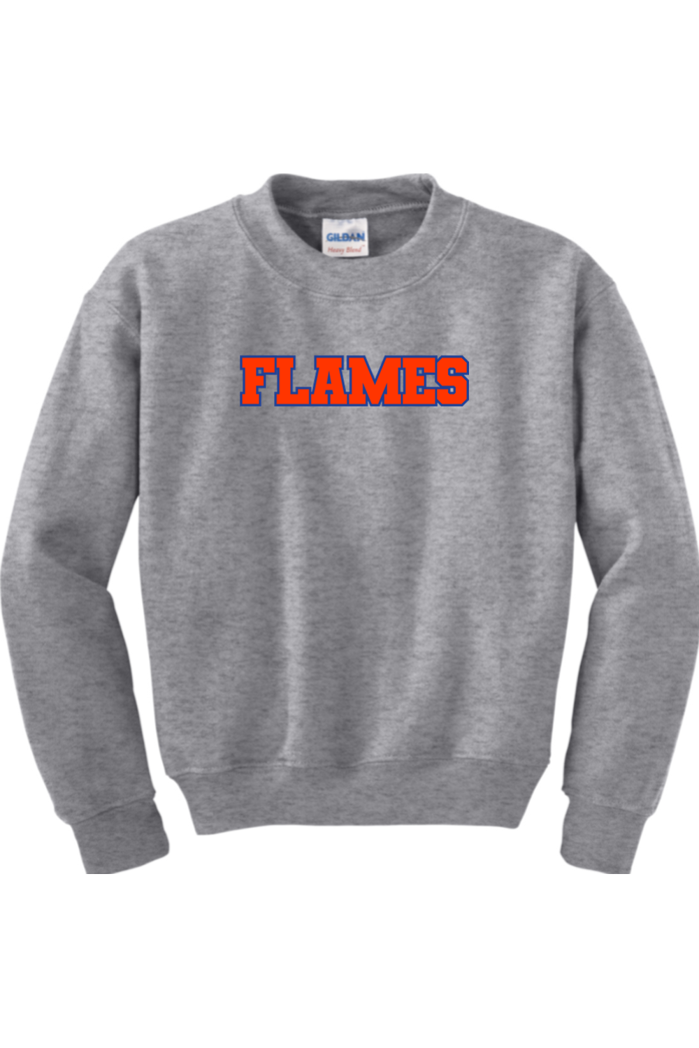 Flames MI Team DTF Youth Heavy Blend Crewneck Sweatshirt