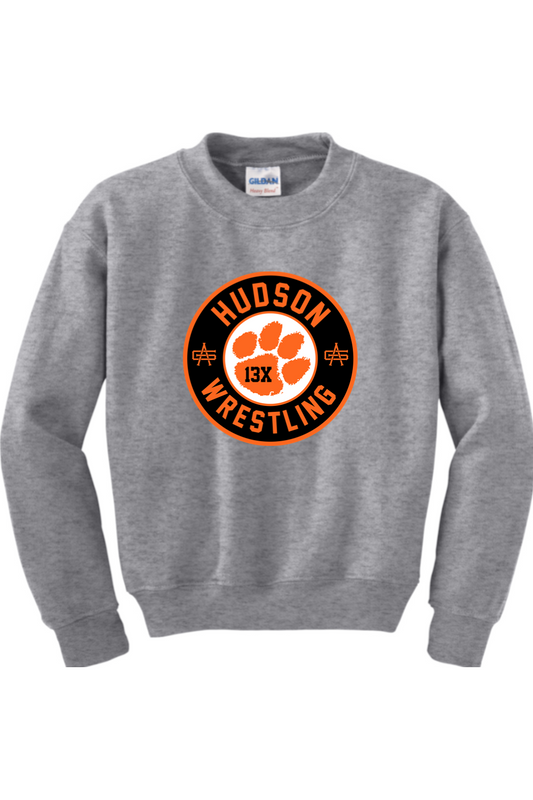 Hudson Wrestling DTF Youth Heavy Blend Crewneck Sweatshirt
