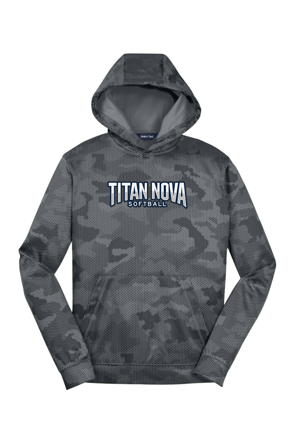 Youth Sport-Tek Sport-Wick CamoHex Fleece Hooded Pullover