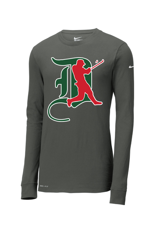 Junior Dans Baseball Nike Dri-FIT Cotton/Poly Long Sleeve Tee