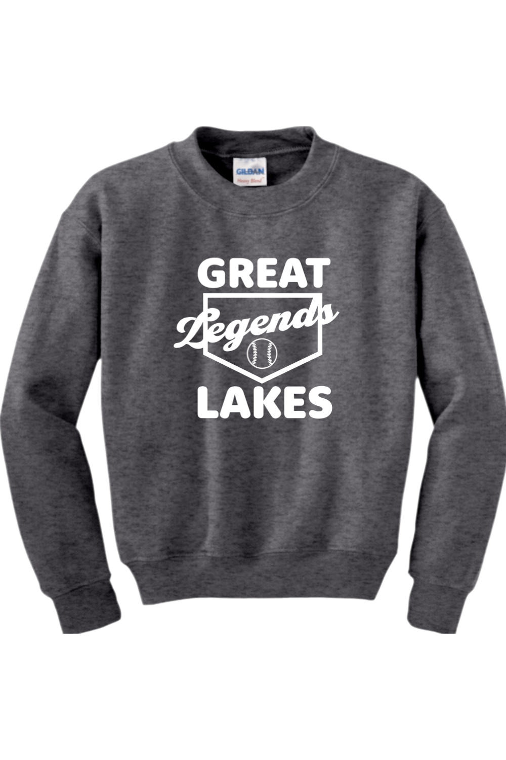 Great Lakes Legends Youth Heavy Blend Crewneck Sweatshirt
