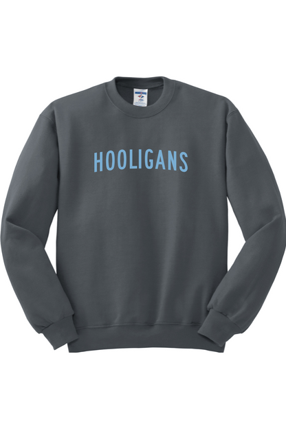 Hooligans Baseball NuBlend Crewneck Sweatshirt Shoulder Logo