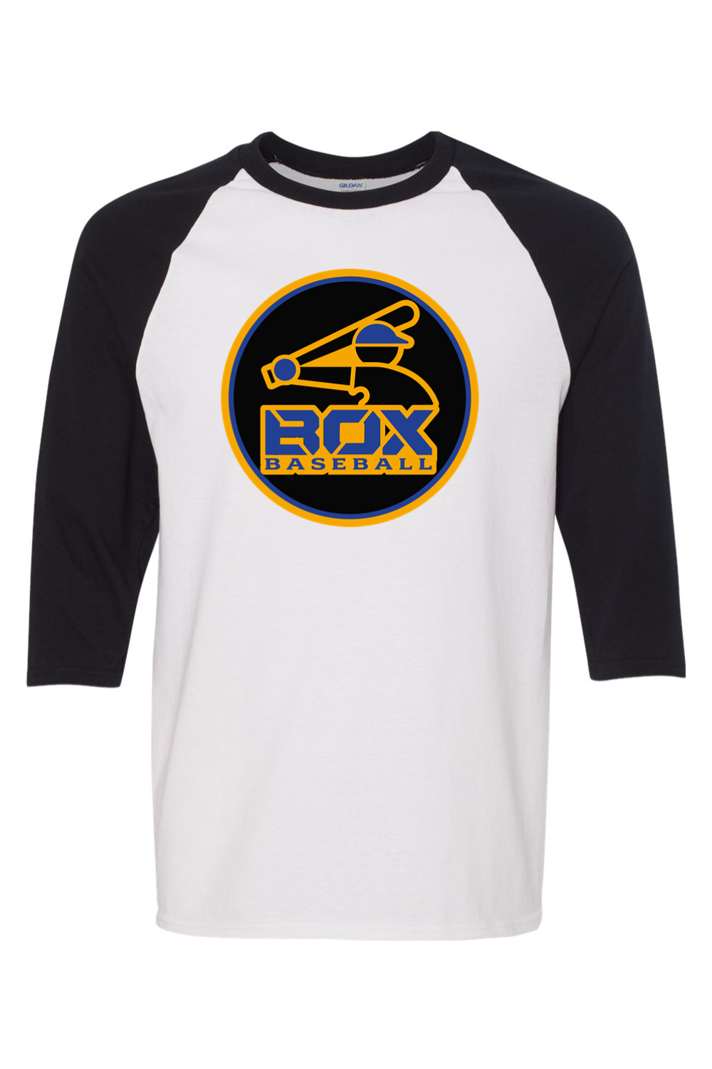 Jet Box Baseball DTF Three-Quarter Sleeve T-Shirt