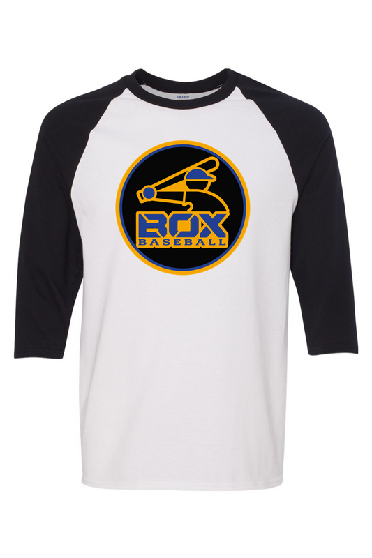 Jet Box Baseball DTF Three-Quarter Sleeve T-Shirt