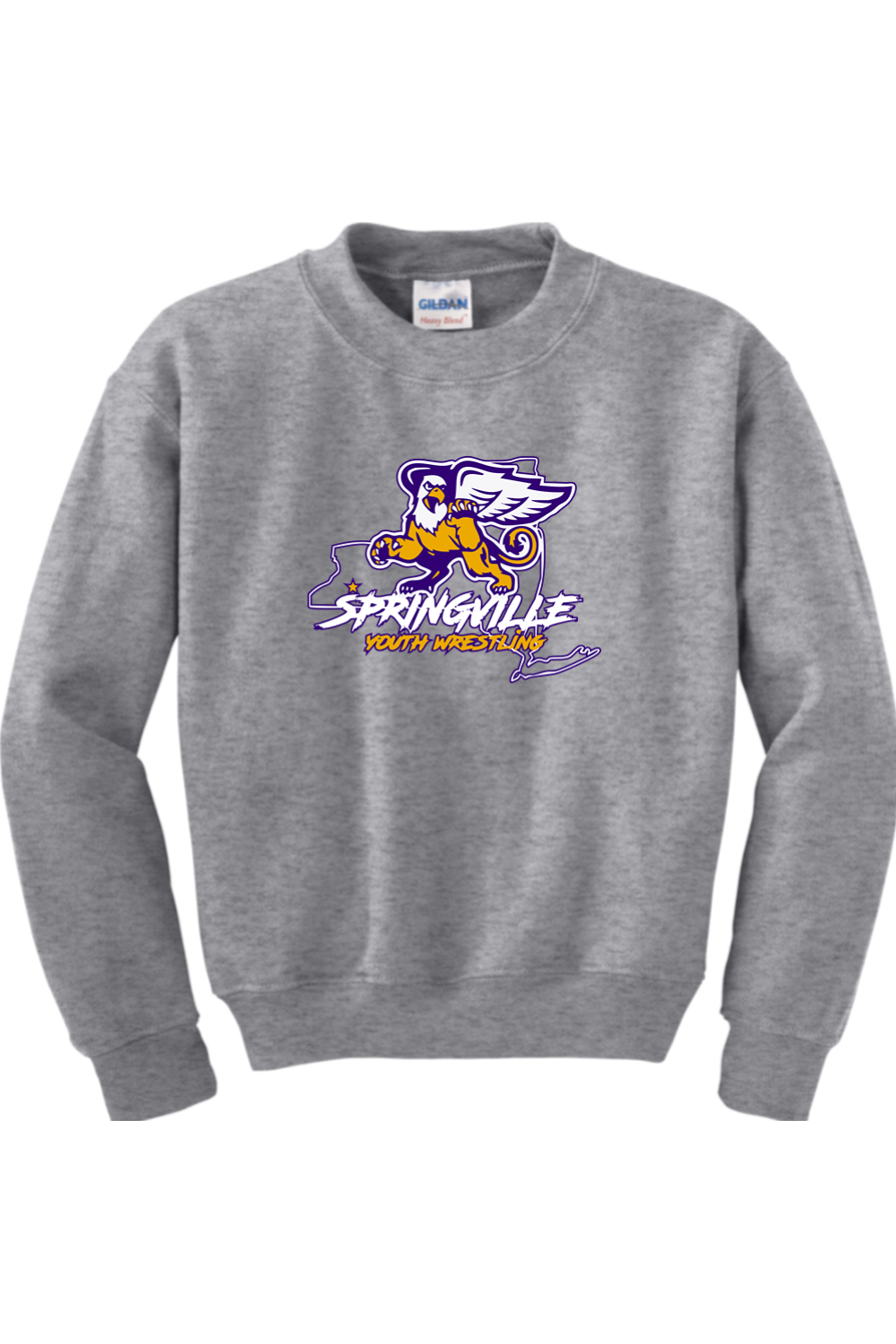 Springville Youth Wrestling YOUTH SIZED Crewneck Sweatshirt
